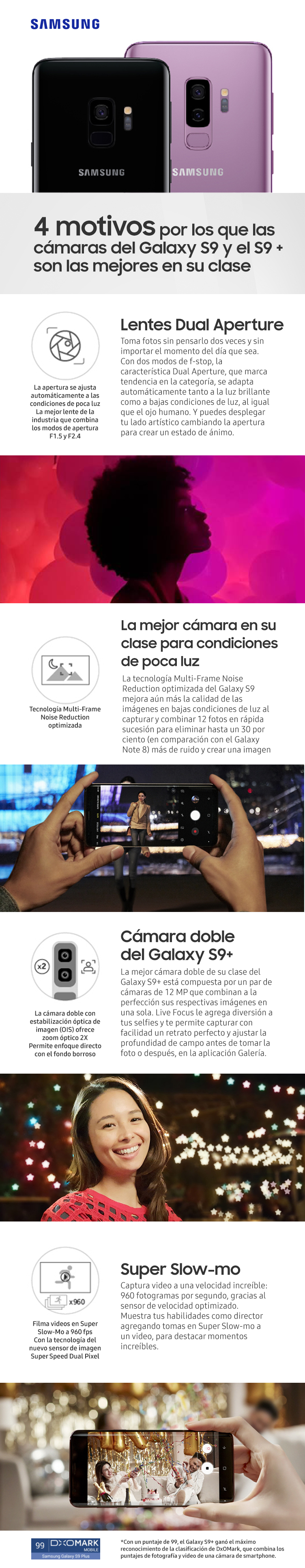 samsung y sus camaras s9 s9+