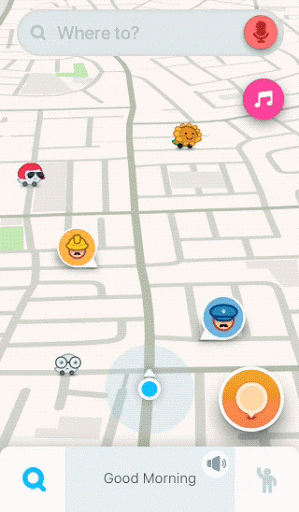 Waze Audio Player